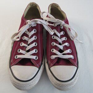 Converse All Star Low Top Sneakers Berry Raspberry Women's Size 8 Men's Size 6